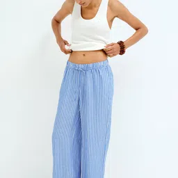 H&M MAMA Before & After Linen-Blend Trousers-picture-30