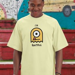 MOZIGO Men Graphic Printed Round Neck Cotton Oversized T-shirt-picture-36