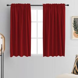 THE CONVERSION Maroon Set of 2 Window Curtain-picture-42