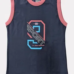 Zoom Minimondo Kids Pack Of 3 Printed Cotton Tank Vests image 3