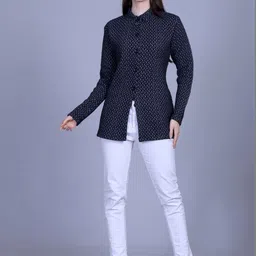 Gouri Women Woollen Cardigan image 2