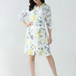 Monte Carlo Floral Print Fit & Flare Dress-picture-3