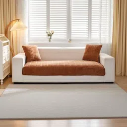 HOMETHREADS Brown Embroidered Sofa Cover-picture-39