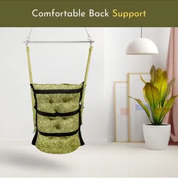 Swingzy Green Soft Hanging Hammock Swing image 4