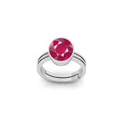 RRVGEM 10.25 KT Unheated Untreated Ruby Silver Plated Ring-picture-34