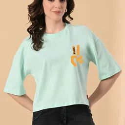 CORSICA Women Printed Pure Cotton T-shirt-picture-40