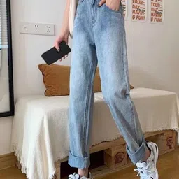 StyleCast x Revolte Women Mid-Rise Light Fade Jean image 2