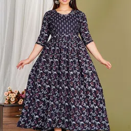 Pakiza Enterprises Print Maternity A-Line Maxi Dress-image-28