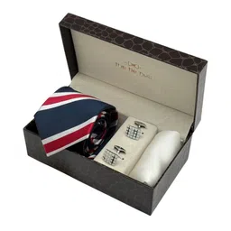 The Tie Hub Men Necktie with Cufflinks & Pocket Square Accessory Gift Set-picture-39