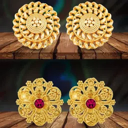 VIVASTRI Women Gold-Plated Alloy Earrings-picture-22