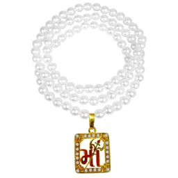 Utkarsh Stainless Steel Pearls Beaded Pendant With Chain-picture-18
