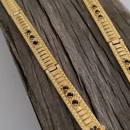 OM KRISHIV COLLECTION Set Of 2 Gold-Plated Mangalsutra image 4