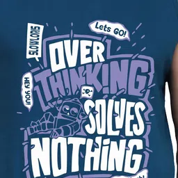 SLOWLORIS Pack of 2 Men Printed Bio-Wash Combed Cotton Innerwear Vests image 4