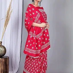 Pinkcity Trade World Pink Pure Cotton Ikat Sarees-picture-31