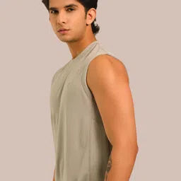 EAZY Pack Of 3 Round Neck Gym Vests EZ_QDRN_METALM_PGREY_BLACK_S image 3