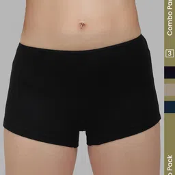 AMUL COMFY Pack Of 3 Pure Cotton Mid-Rise Boy Shorts Briefs-picture-23