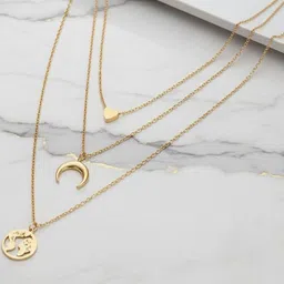 Zaphariq Gold-Plated Layered Necklace-picture-16