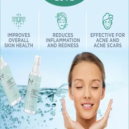 N Plus Professional Set of Green Tea Beads Face Cleanser 100g & Toner 100ml image 2