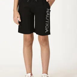 Nautica Boys Printed Regular Fit Mid-Rise Cotton Shorts-picture-22