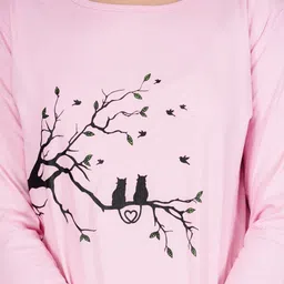 Cloth Bites Women Printed Raw Edge T-shirt image 2