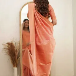 Yanthistore Woven Design Zari Silk Blend Handloom Saree image 2