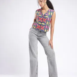 fusion by glitchez Geometric Embroidered Tailored Jacket image 5