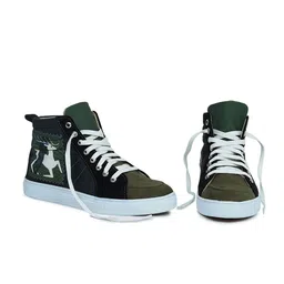 KobSook Men Printed Suede Sneakers image 5