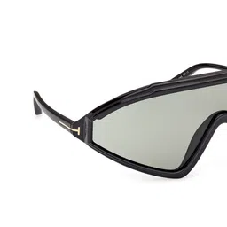 Tom Ford Men Grey Lens & Black Oversized Sunglasses with image 4