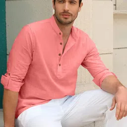 ZELINCO Men Thread Work Kurta-picture-10