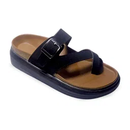 ASHO WITH FASHION MADE GLOBAL Women One Toe Flats with Buckles-picture-20