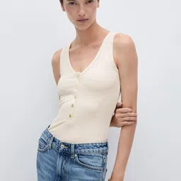 MANGO V-Neck Bodysuit-image-65