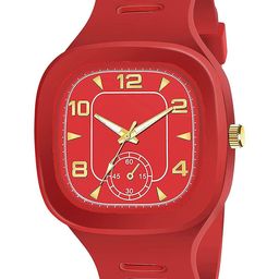 Gopal Shopcart Unisex Analogue Watch Csamon_31_Red_Single Round-picture-4