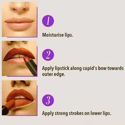 Color Art Glossy Matte Bullet Lipstick - 4 g - C180 Dark Maroon image 4
