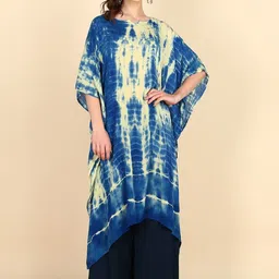 Chandbaali Women Tie-Dye Dyed Kaftan Kurti-picture-19