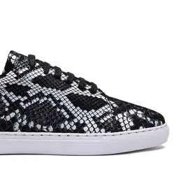 SHUTIQ Men Printed Leather Sneakers image 3
