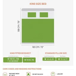 DDecor Pink & Grey Primary Floral Printed 144 TC Cotton King Bedsheet Set 2.74 m X 2.74 m image 2