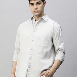 PRONK Men Relaxed Opaque Casual Shirt-picture-24