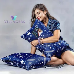 VILLAGERS Unisex Blue Pillows-picture-18