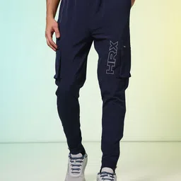 HRX by Hrithik Roshan Men Brand Logo Printed Rapid-Dry Training Track Pant image 4