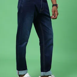 V-Mart Men Regular Fit Mid-Rise Light Fade Stretchable Jeans image 2