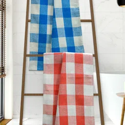 Athom Living Premium Cotton Bath Towel 75 x 150 Multi Colour Pack of 2-picture-22