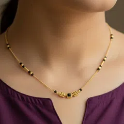 Anouk Gold-Plated Artificial Stones and Beads Mangalsutra-picture-24