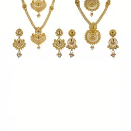 Women Click Set Of 2 Gold-Plated Stone-Studded Jewellery Set-picture-27