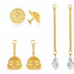 VIVASTRI Women Gold-Plated Alloy Earrings image 1