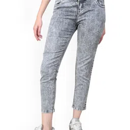 NEUNK Women Comfort Mid-Rise Heavy Fade Stretchable Jeans-picture-16