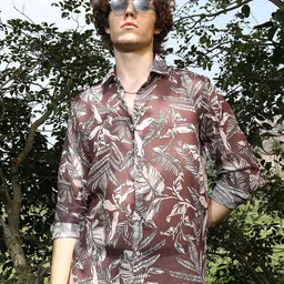 Campus Sutra Men Comfort Opaque Printed Casual Shirt-picture-31