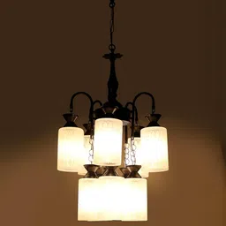 Deco Home Black Metal Ceiling Lamp image 2