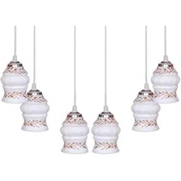 1ST TIME White & Brown Printed Spherical Self Assembly Ceiling Lamp-picture-14