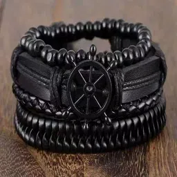 The Roadster Lifestyle Co Multistring Wheel & Beads Wrap Bracelet-picture-26