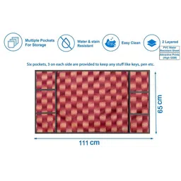 The Furnishing Tree Red Printed Refrigerator Cover image 4
